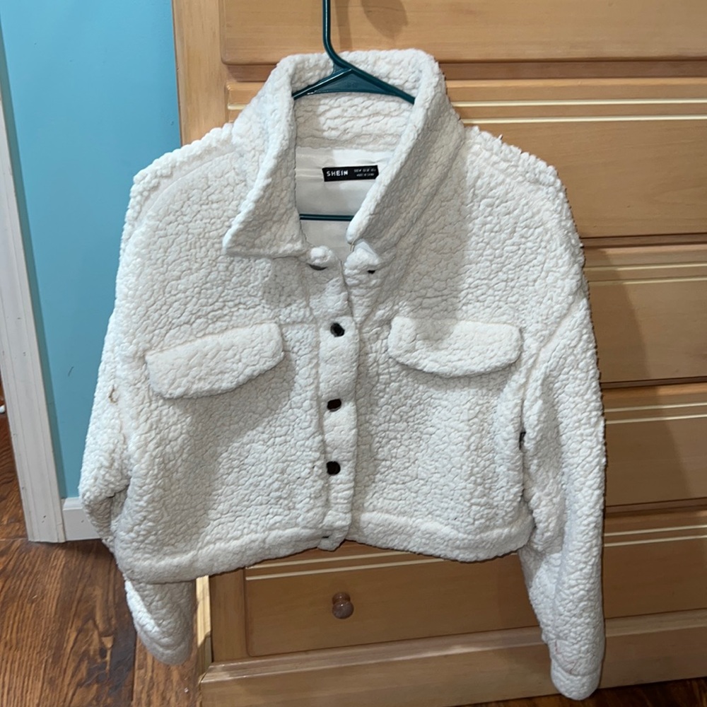 Sherpa crop jacket